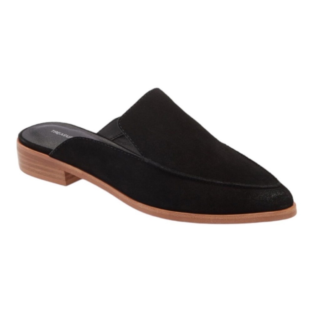 Black Suede Women's Mules